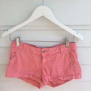 Coral Hollister Chino Shorts
